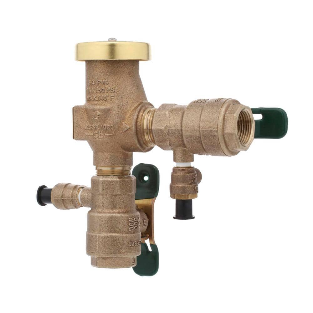 Watts 3/4 in. LF Anti-Siphon Pressure Vacuum Breaker Backflow Preventer, Quarter Turn Shutoff and Tee Handles, Freeze Sensor (2)