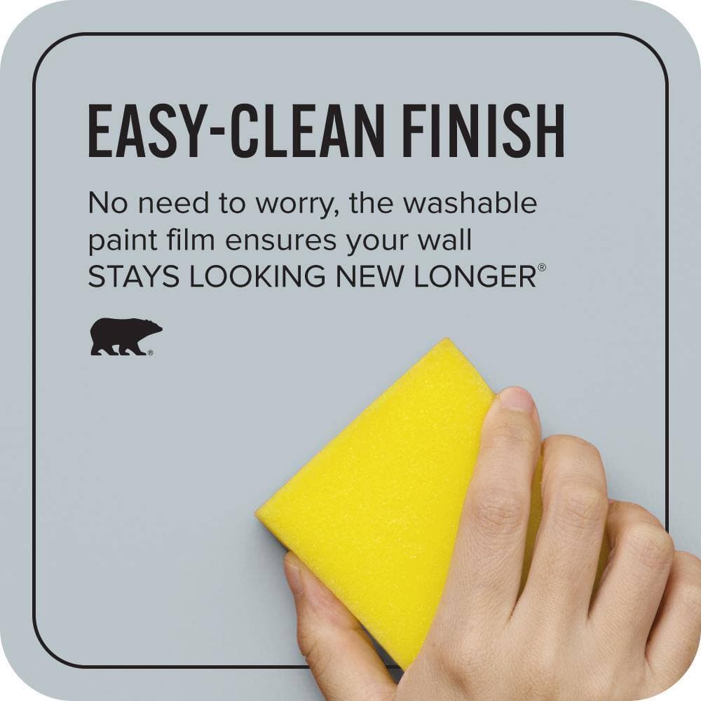 BEHR ULTRA 1 gal. #N490-2 Icicles Extra Durable Flat Interior Paint & Primer (4)