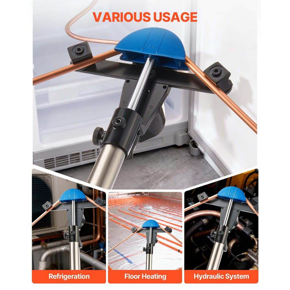 SKYSHALO Hydraulic Tubing Bender Kit, Copper Pipe Bender, Forward/Reverse HVAC Tool, with 7 Aluminium Alloy Dies, 1/4 to 7/8 in. (2)