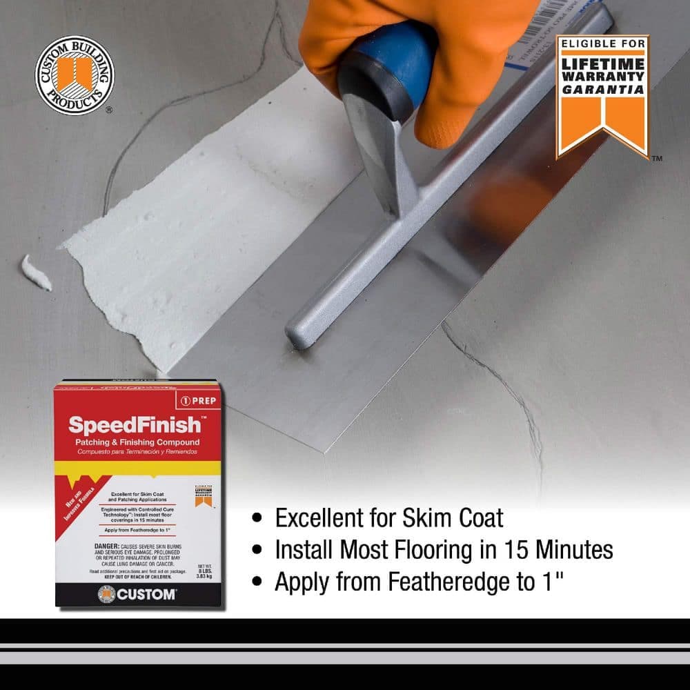 Custom Building Products SpeedFinish 8 lb. Patching and Finishing Compound Underlayment for Patching/Repair (4)