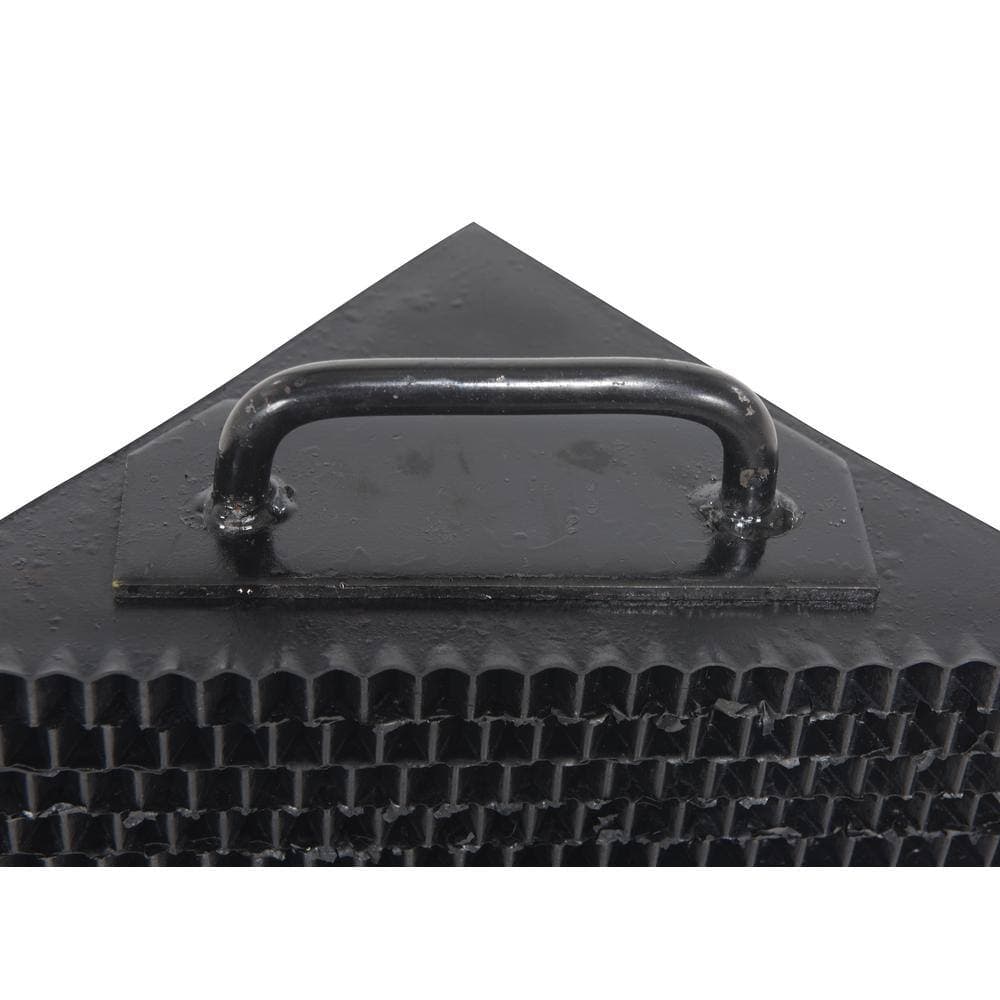 Vestil 10 in. x 10 in. x 5.5 in. Laminated Rubber Wheel Chock with Grips (3)