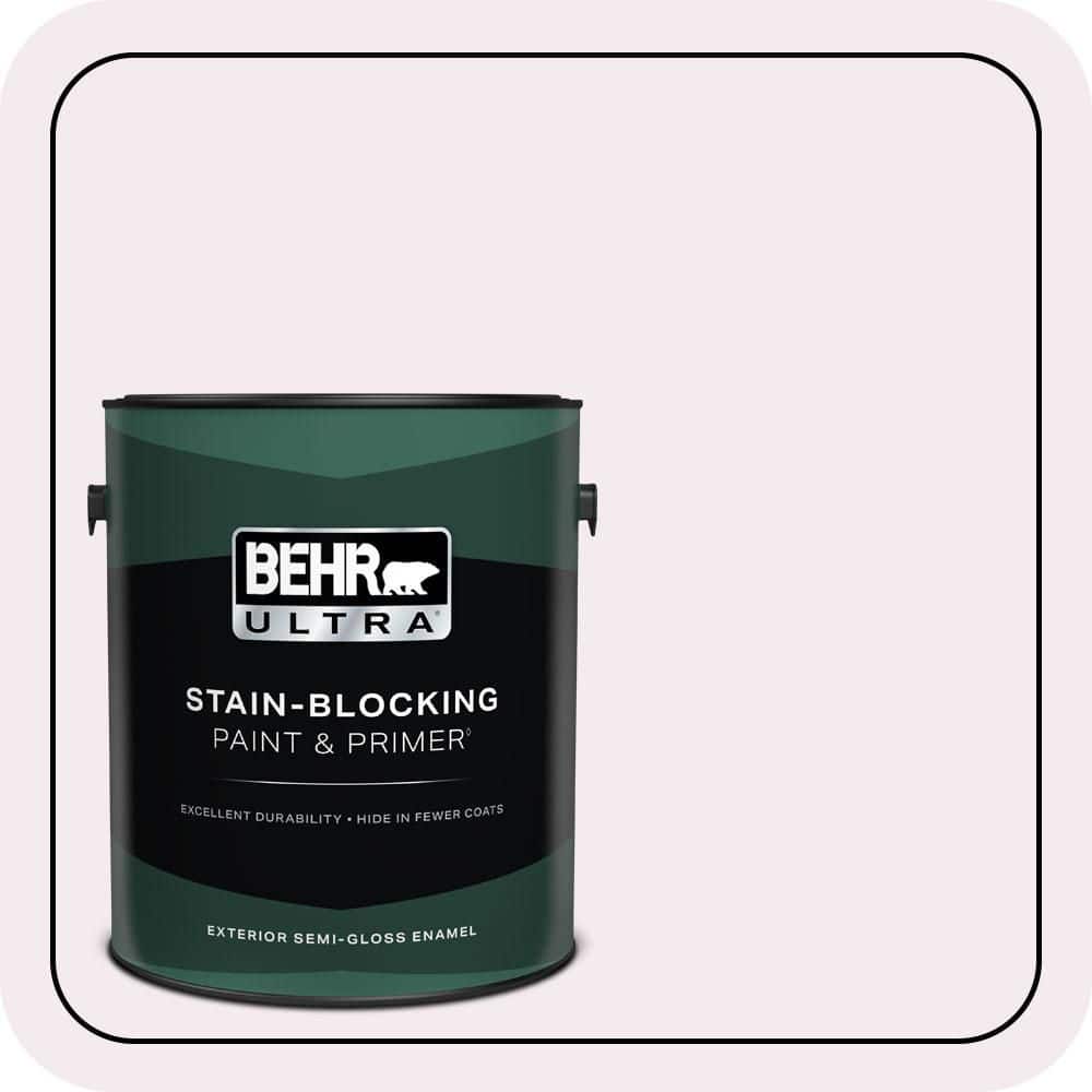 BEHR ULTRA 1 gal. #690C-1 Sweet Illusion Semi-Gloss Enamel Exterior Paint & Primer