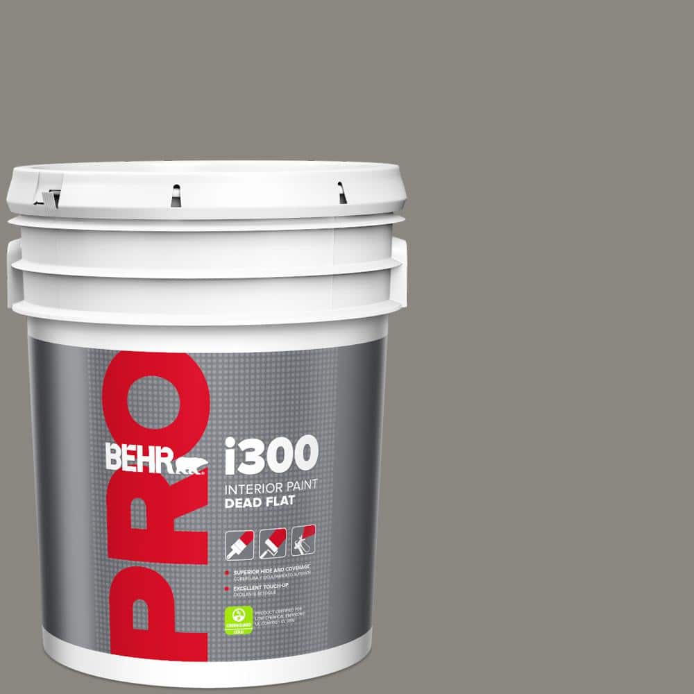 BEHR PRO 5 gal. #HDC-NT-23 Wet Cement Dead Flat Interior Paint (1)
