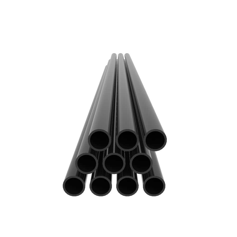 RDI Transform Aluminum Round Balusters Level with 42 in. Rail Height in Black (10-Pieces per Pack) (2)