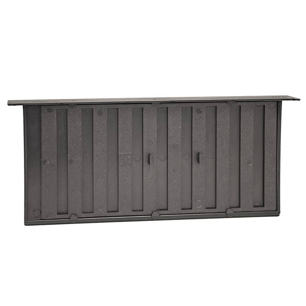 Master Flow 16 in. x 8 in. Plastic Resin Slider Foundation Vent in Black