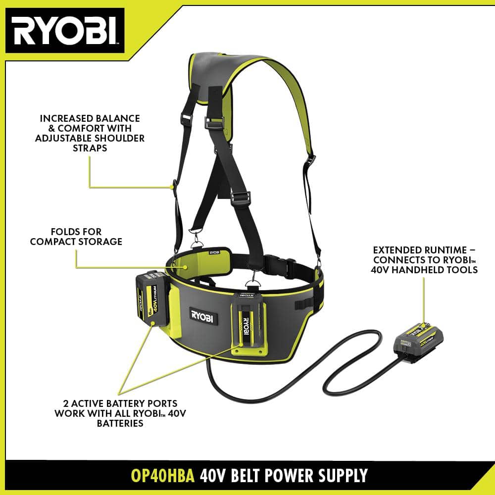 RYOBI 40-Volt Hip Belt Battery Power Supply (Tool Only) (3)