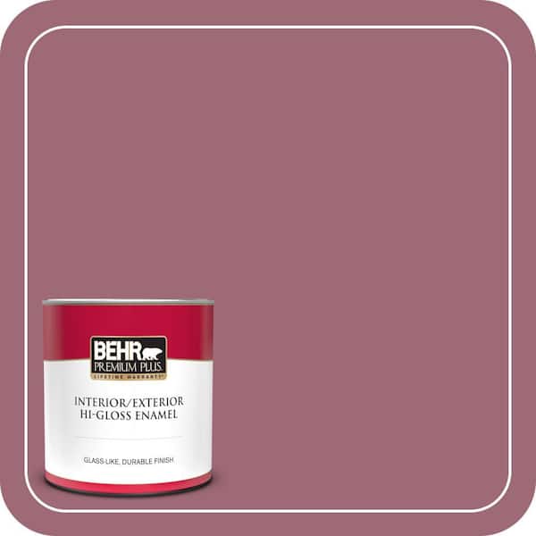 BEHR PREMIUM PLUS #100D-5 Berries and Cream Enamel Low Odor & Primer (3)