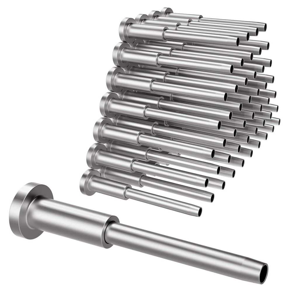 KIWDZFU 2.57 in. H x 5.28 in. W Black T316 Metal Invisible Cable Railing Kit, Swage End, Stair Railing Kit (50-Pack) (1)