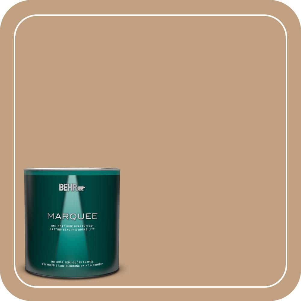 BEHR MARQUEE 1 qt. #MQ2-12 Milano One-Coat Hide Semi-Gloss Enamel Interior Paint & Primer