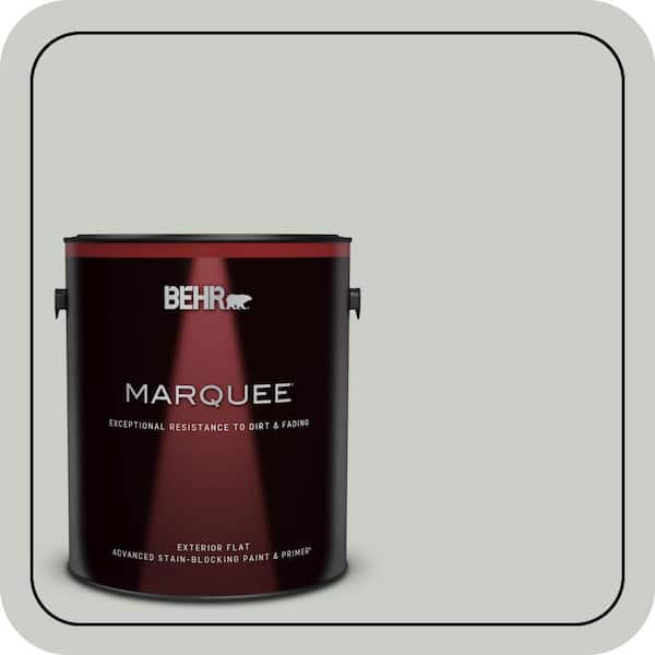 BEHR MARQUEE 1 gal. #PWL-89 Silver Setting Flat Exterior Paint & Primer (2)