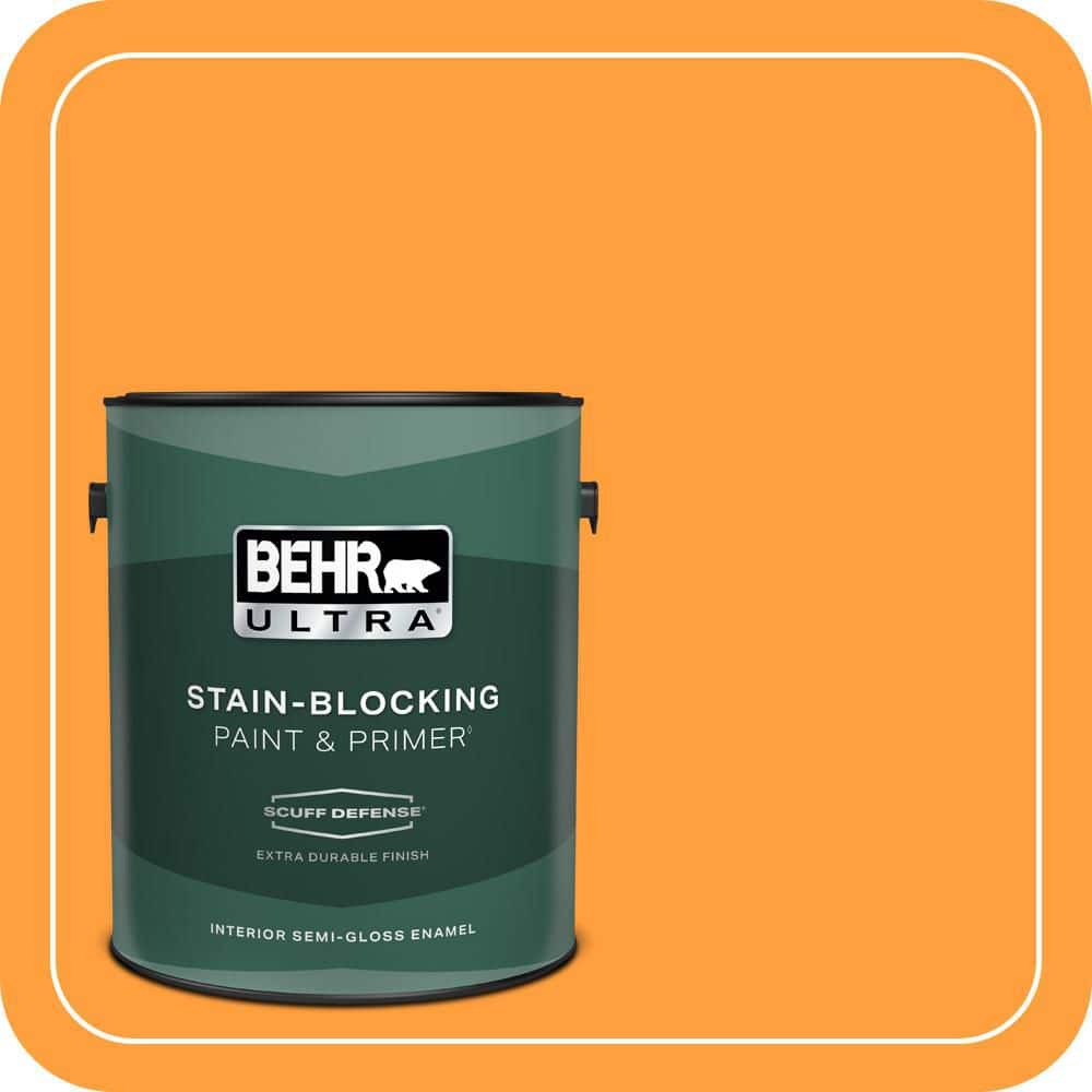 BEHR ULTRA 1 gal. #S-G-300 Hawaiian Passion Extra Durable Semi-Gloss Enamel Interior Paint & Primer