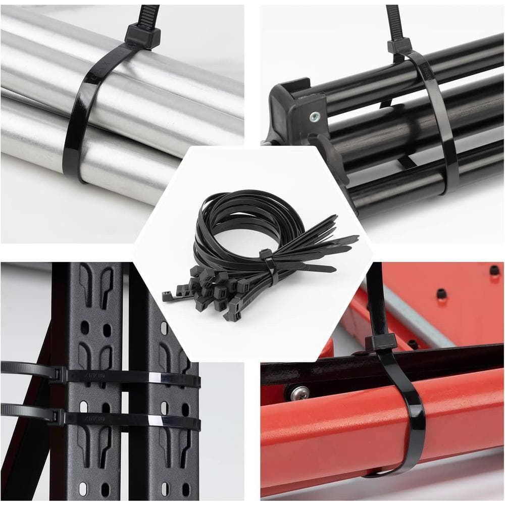 Ahfiwaso 36 in. Large Zip Cable Tie Duty with 250 lbs. Tensile Strength(25-Pieces) Indoor and Outdoor UV Resistant (2)
