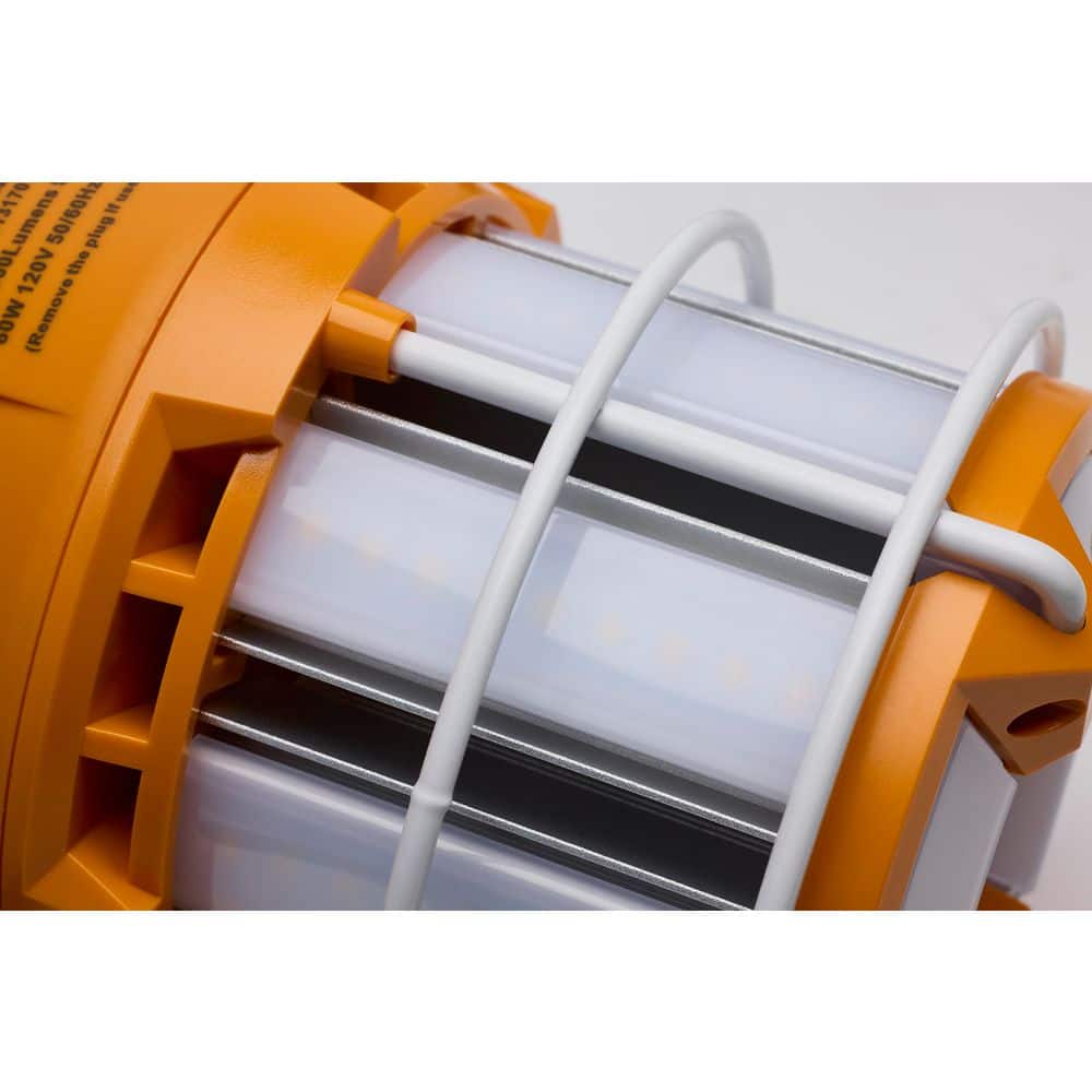 SATCO 120-277V 6000 Lumens LED Plug-in Hanging Work Light 9.17 in. 5000K (3)