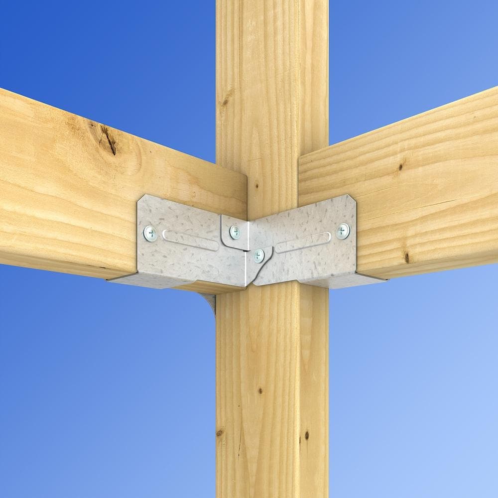 Simpson Strong-Tie RTC 18-Gauge ZMAX Galvanized Rigid Tie Corner for 2x Nominal Joist, 2x4 Nominal Post (2)