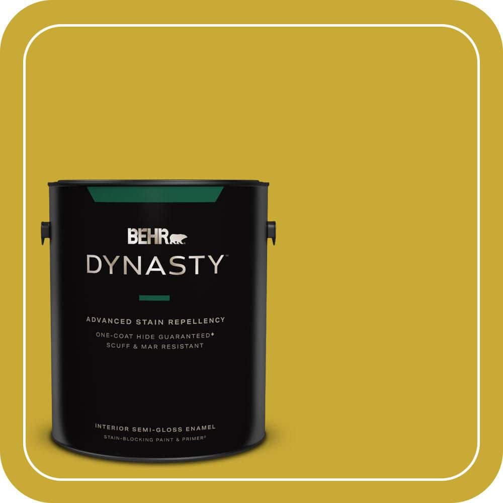 BEHR DYNASTY 1 gal. #P320-7 Sweet and Sour Semi-Gloss Enamel Interior Stain-Blocking Paint & Primer