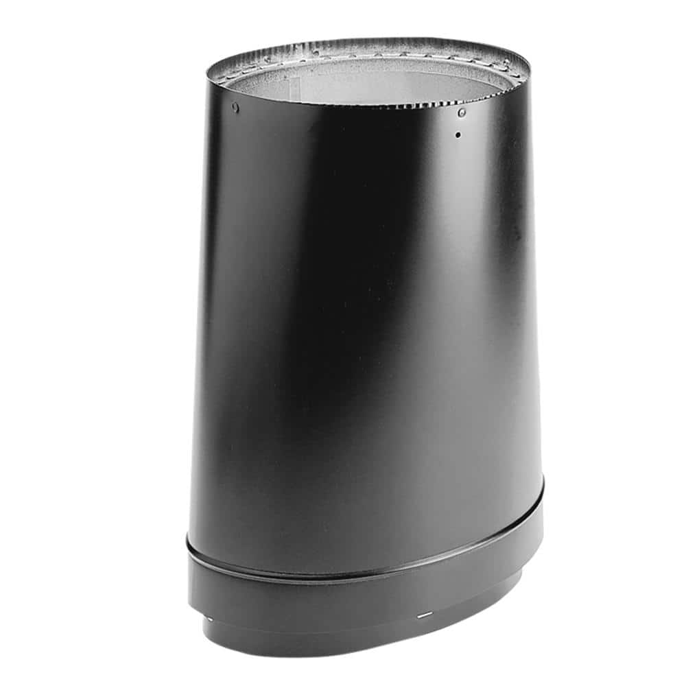 DuraVent Model DVL Double Wall Stove Pipe 6in. Diameter Oval-To-Round Adapter (1)