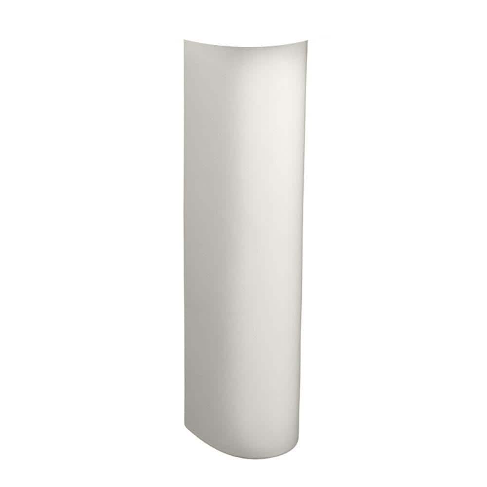 American Standard Evolution Vitreous China Bathroom Sink Leg for Pedestal Sink 7 in. W x 6.25 in. D in White (1)