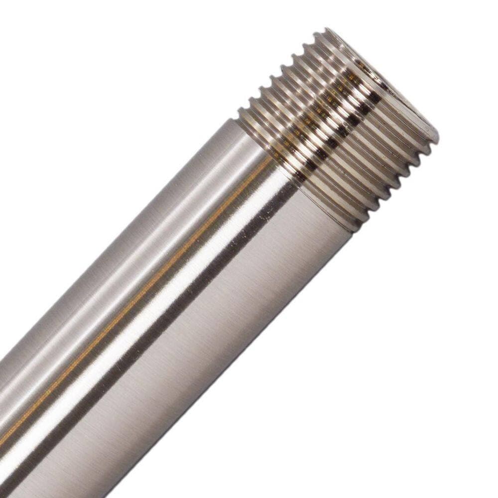 Westbrass 1/2 in. x 24 in. Brass Pipe Nipple in Satin Nickel (2)