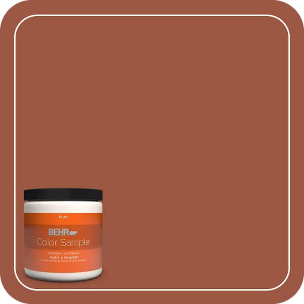 BEHR PREMIUM PLUS #210D-7 Firebrick Flat Low Odor & Primer (3)