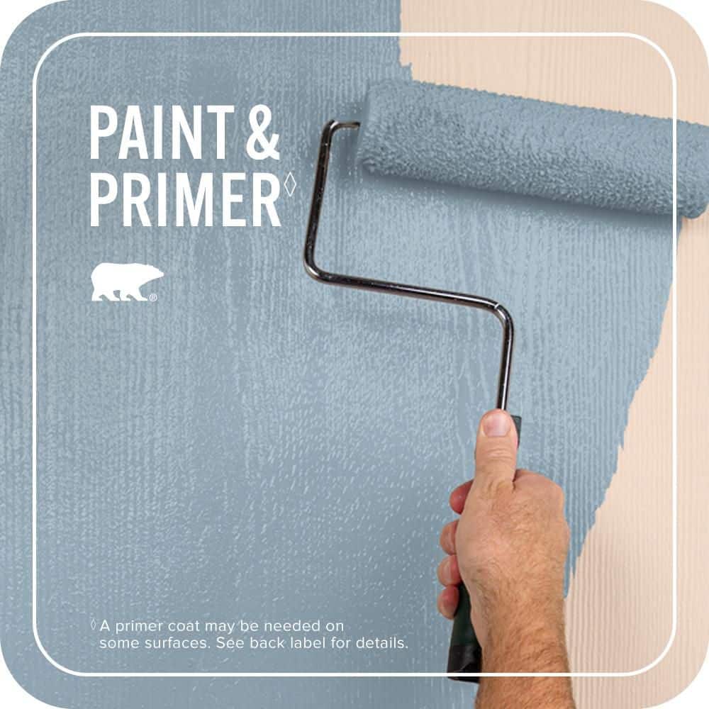 BEHR PREMIUM PLUS 1 qt. #ECC-32-1 Cloudless Day Flat Exterior Paint & Primer (2)