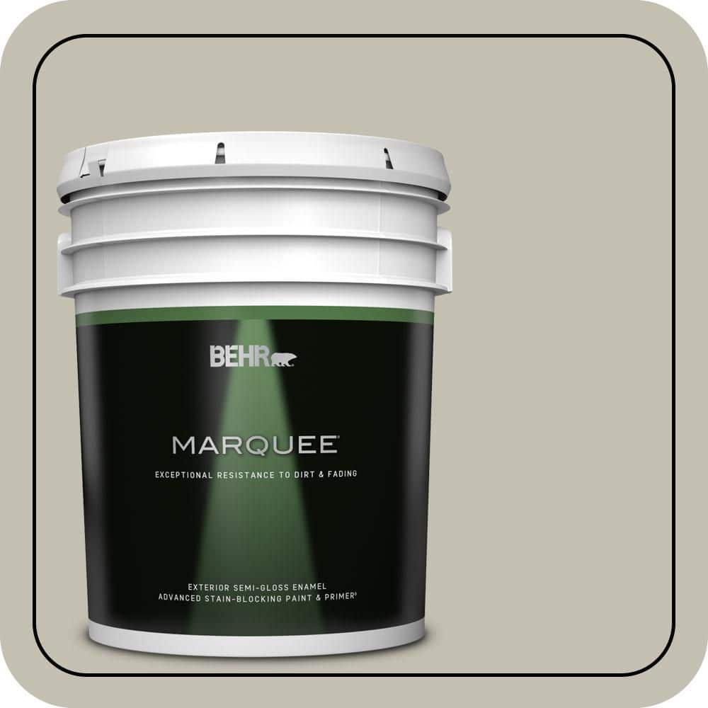 BEHR MARQUEE 5 gal. #N350-3 Biking Trail Semi-Gloss Enamel Exterior Paint & Primer