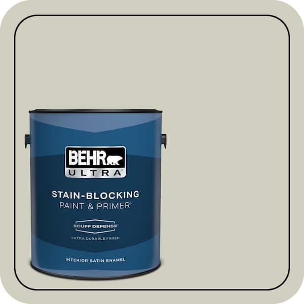 BEHR ULTRA 1 gal. #N350-2 Sawgrass Extra Durable Satin Enamel Interior Paint & Primer (2)