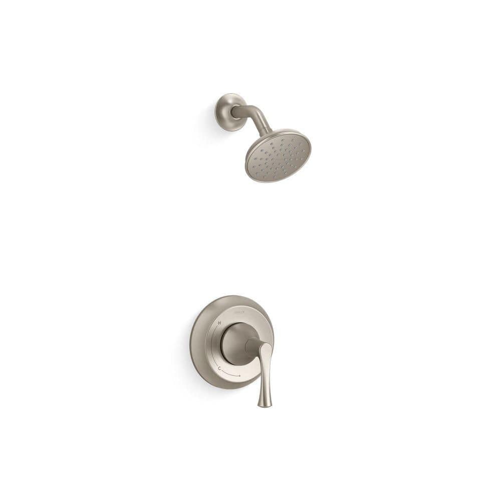 KOHLER Buckley 1-Handle Shower Trim Kit in Vibrant Brushed Nickel - 1.75 Gpm (Valve Not Included)