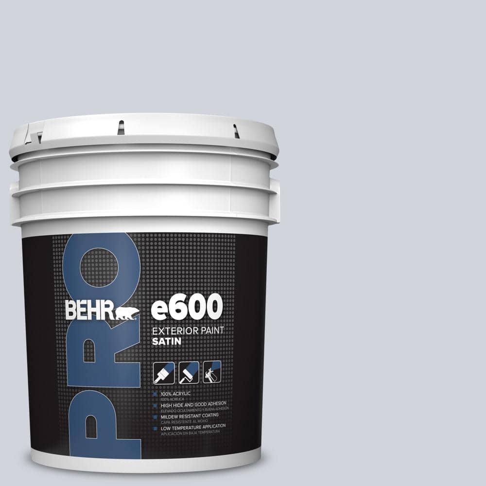 BEHR PRO 5 gal. #S550-1 Blueberry Whip Satin Exterior Paint