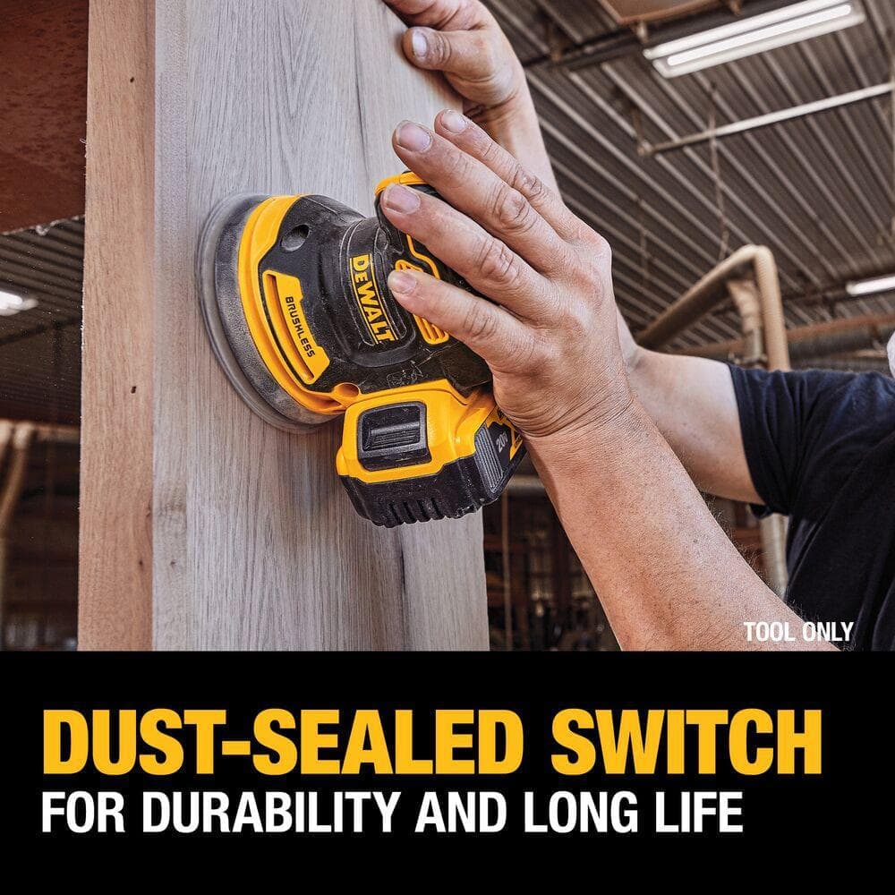 DEWALT 20V MAX XR Cordless Brushless 5 in. Random Orbital Sander (Tool Only) (4)