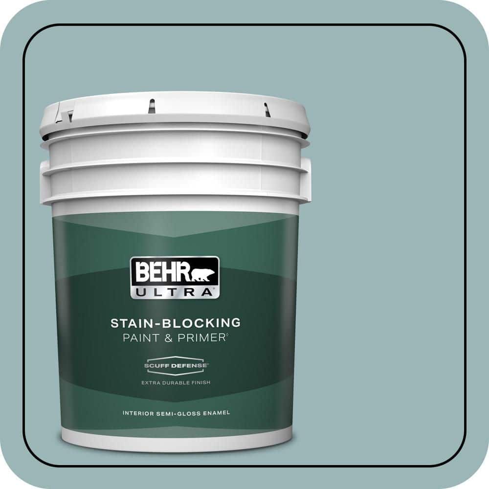 BEHR ULTRA 5 gal. #PPU13-12 Harmonious Extra Durable Semi-Gloss Enamel Interior Paint & Primer