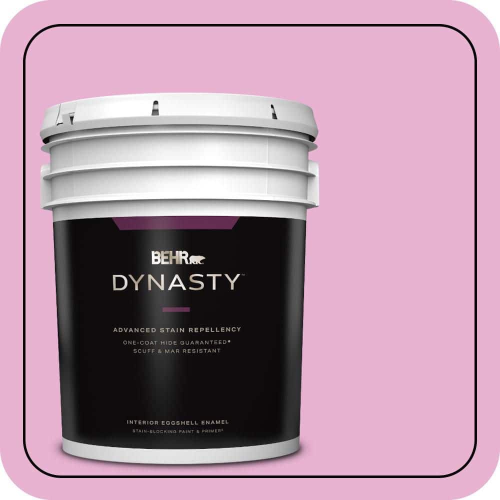 BEHR DYNASTY 5 gal. #P120-2 Gumball Eggshell Enamel Interior Stain-Blocking Paint & Primer