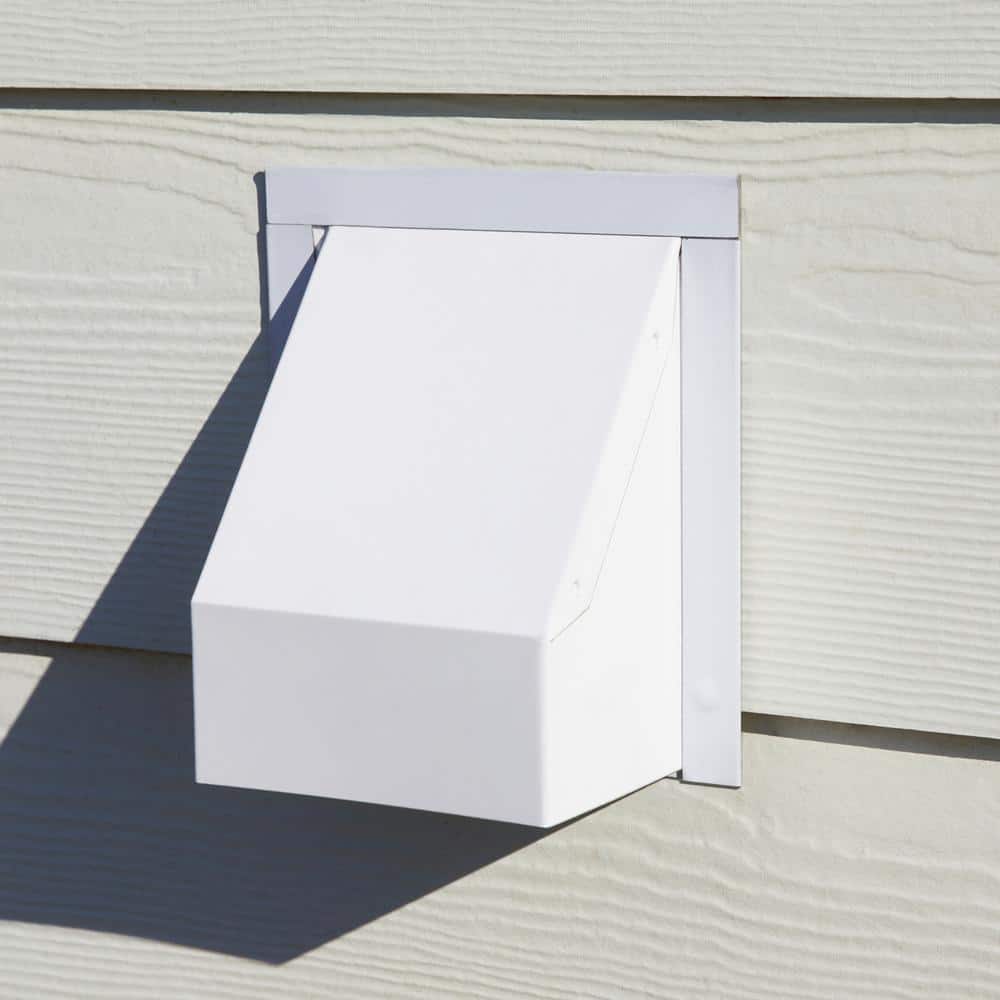Master Flow 4 in. Round Heavy-Duty Wall Vent with Damper in White (2)