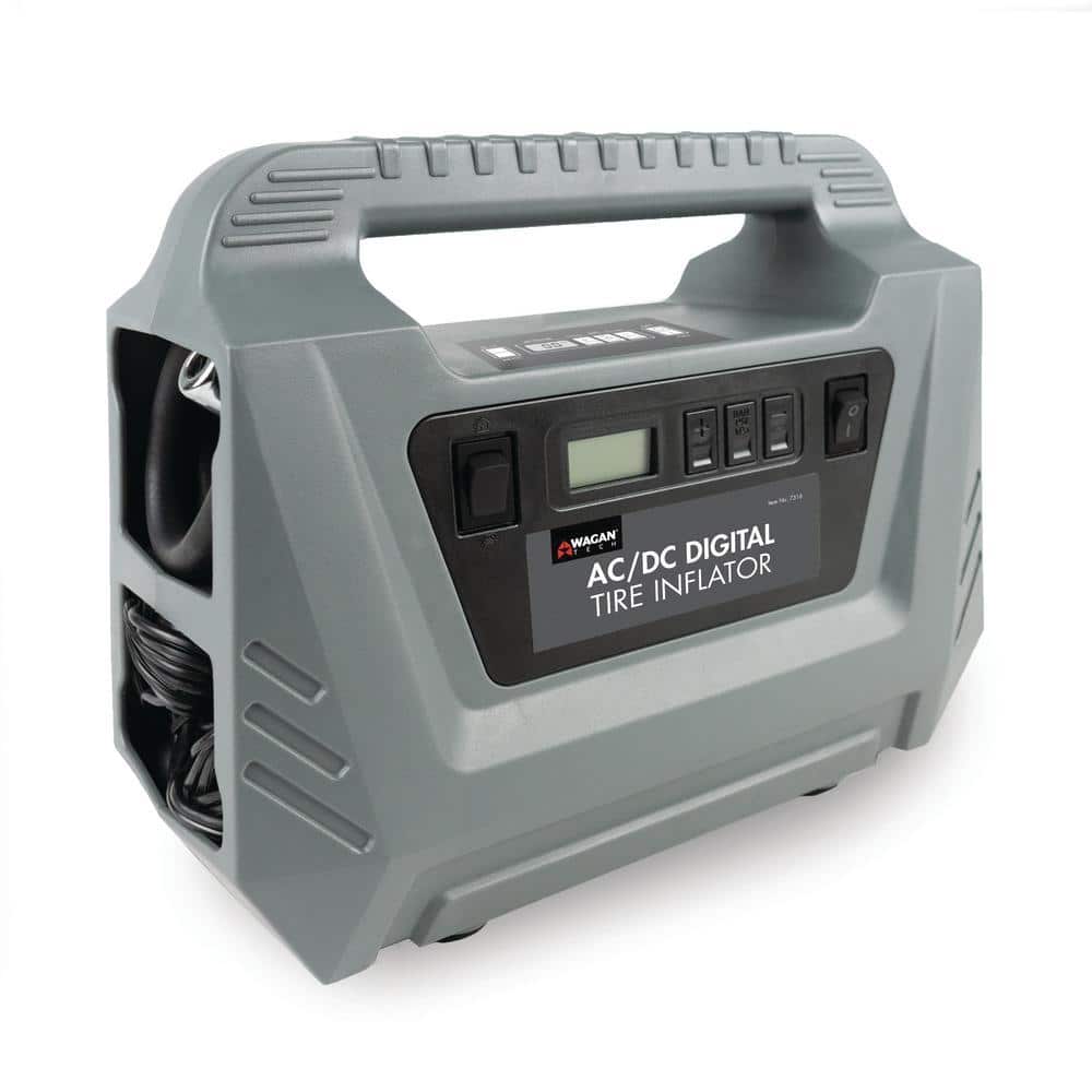 Wagan Tech 12-Volt and 120-Volt AC DC Digital Air Compressor Tire Inflator (2)