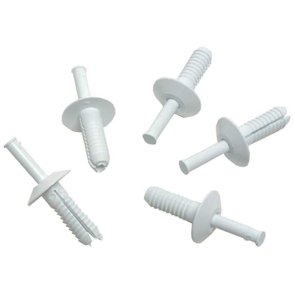 Glasliner 3/4 in. White Nylon Rivets (50-Pack) (2)