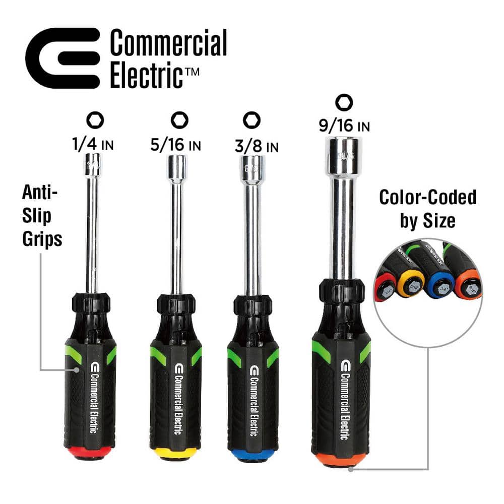 Commercial Electric 4-Piece Nut Driver (2)