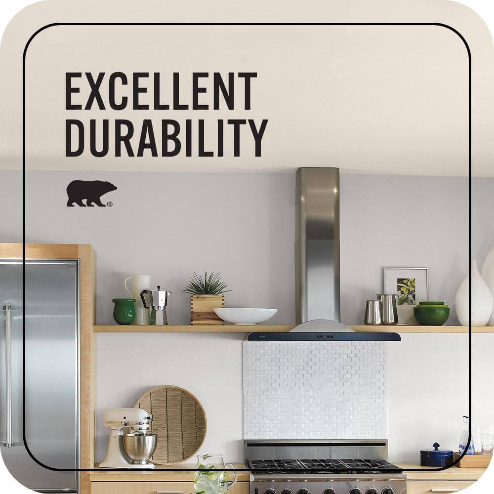 BEHR ULTRA 1 gal. #HDC-MD-11 Exclusive Ivory Ceiling Flat Interior Paint and Primer (3)