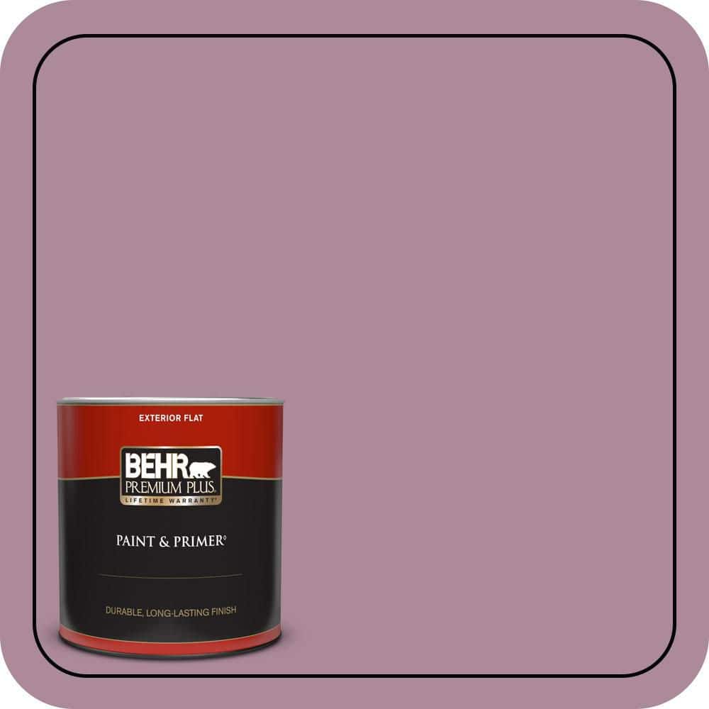 BEHR PREMIUM PLUS 1 qt. #S120-5 Reserve Flat Exterior Paint & Primer