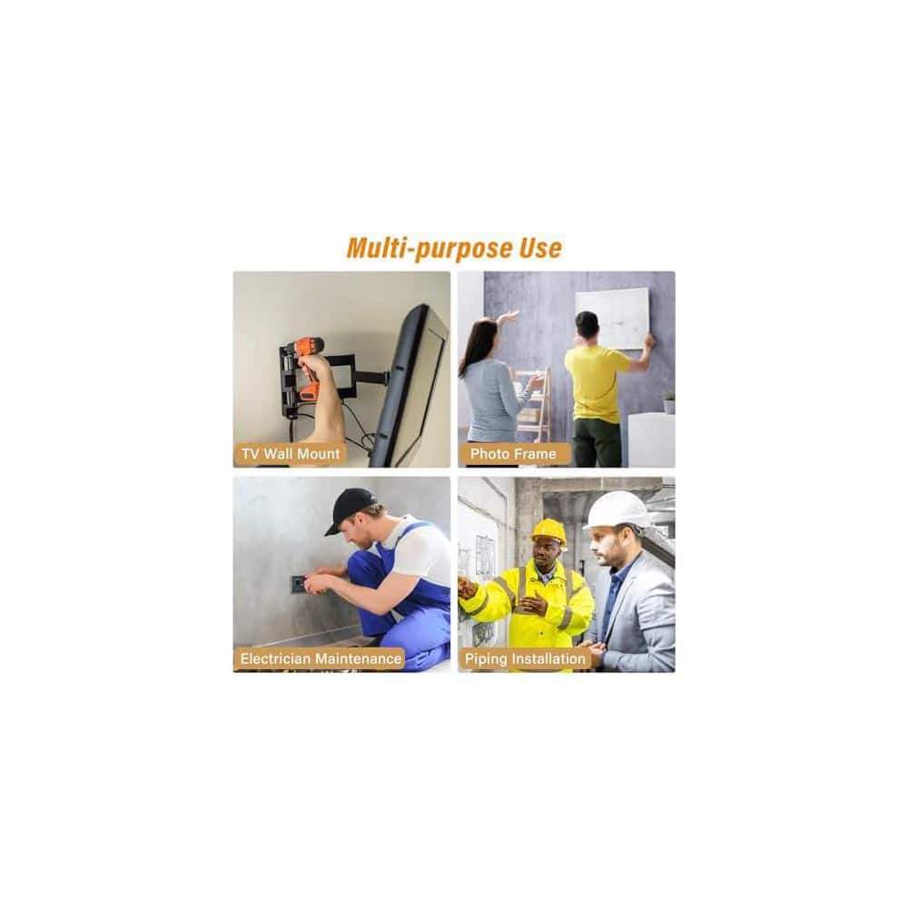 Unbranded Upgraded 5 in 1 Electronic Stud Finder Wall Scanner with Smart Sensor LCD Display Audible Alarm for Metal Wood AC Wire (2)