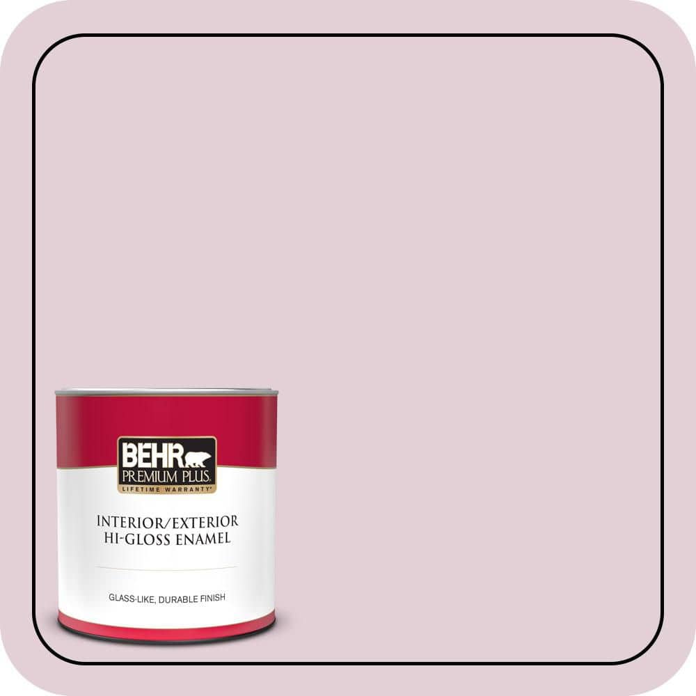 BEHR PREMIUM PLUS 1 qt. #S120-2 Etiquette Hi-Gloss Enamel Interior/Exterior Paint & Primer