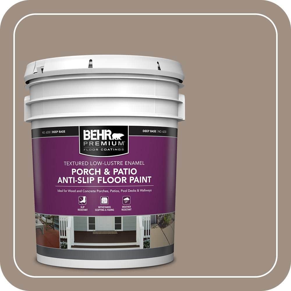 BEHR PREMIUM 5 gal. #SC-154 Chatham Fog Textured Low-Lustre Enamel Interior/Exterior Porch and Patio Anti-Slip Floor Paint