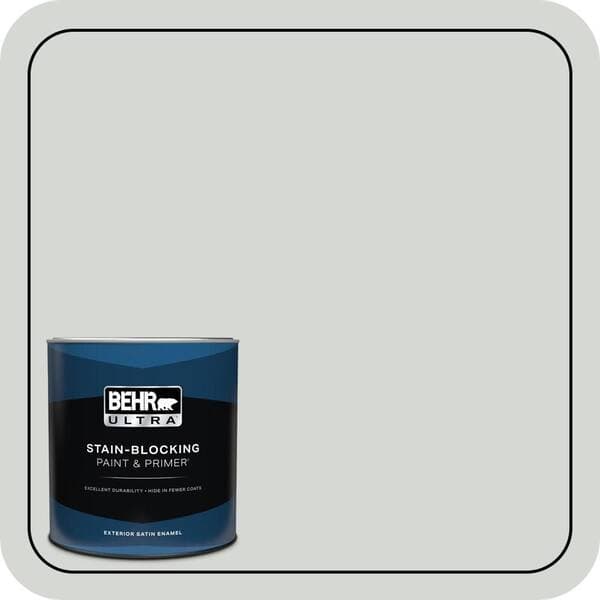 BEHR ULTRA 1 qt. #PPU25-13 Misty Coast Satin Enamel Exterior Paint & Primer (2)