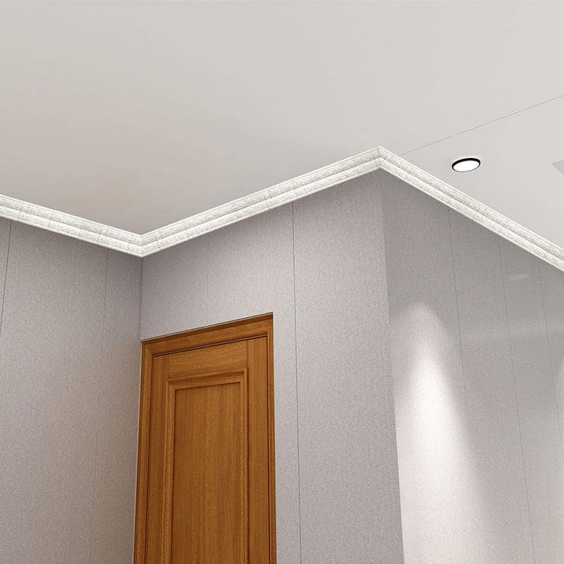 Wellco 2 in. x 2 in. x 90 in. Black Foam Crown Moulding, Flexible Peel and Stick Ceiling Moulding Trim. (2)