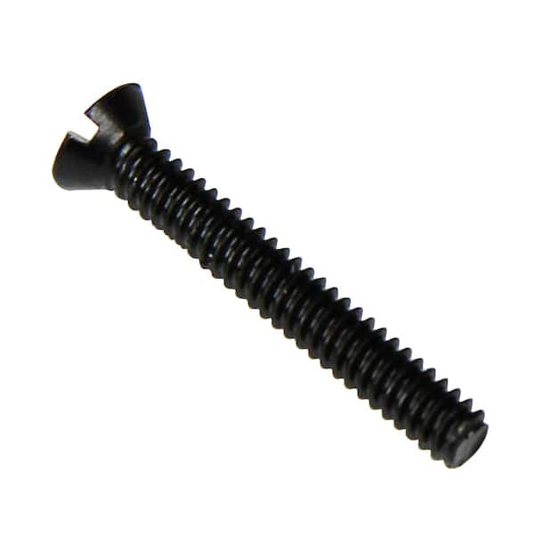Everbilt #6-32 x 1 in. Oil-Rubbed Bronze Oval-Head Slotted Drive Switch Plate Screw (25-Piece) (2)