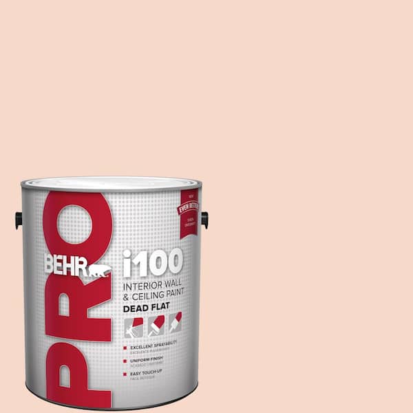 BEHR PRO 1 gal. #M200-1 Peach Sachet Dead Flat Interior Paint (2)