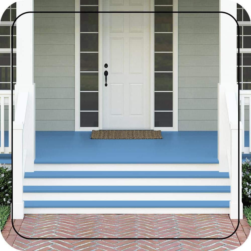 BEHR PREMIUM #P520-4 Textured Low-Lustre Enamel Interior/Exterior Porch and Patio Anti-Slip Floor Paint (2)
