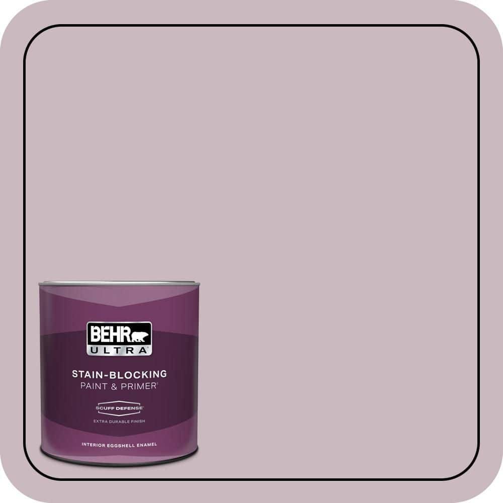 BEHR ULTRA 1 qt. #690E-3 Iris Pink Extra Durable Eggshell Enamel Interior Paint & Primer