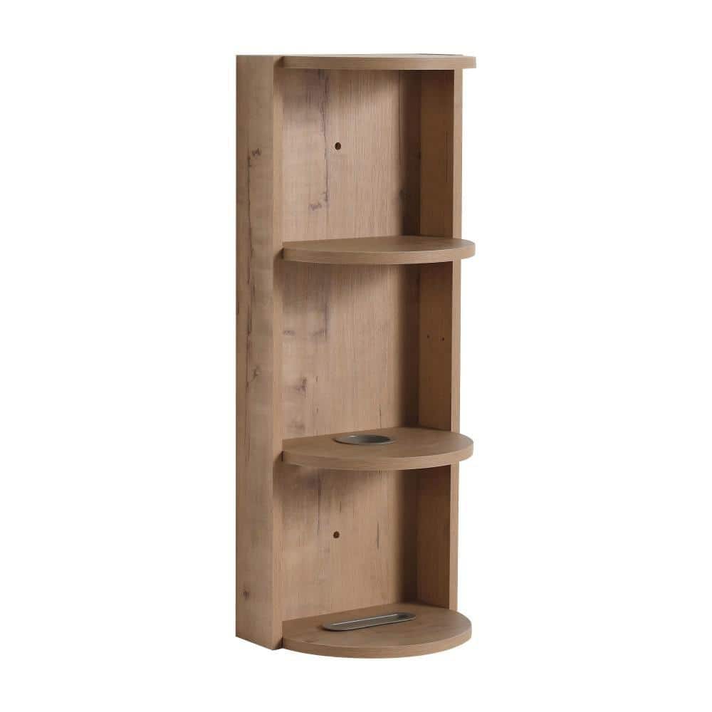 UPIKER Modern 11.81 in. W x 8.69 in. D x 29.5 in. H Bathroom Storage Wall Cabinet in Imitative Oak (1)