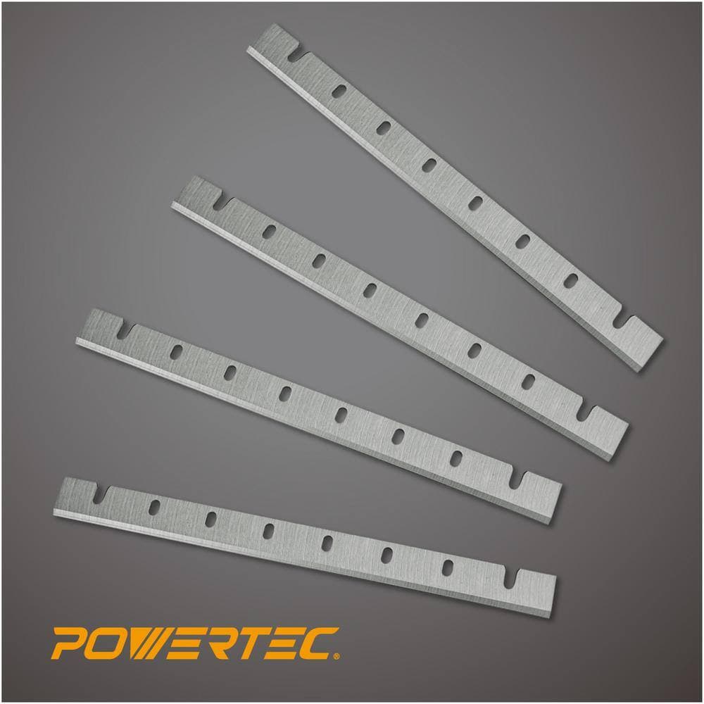 POWERTEC 12-1/2 in. Planer Blades Planer Knives Replacement for DeWalt DW733 Planer High Speed Steel (4-Pack) (2)