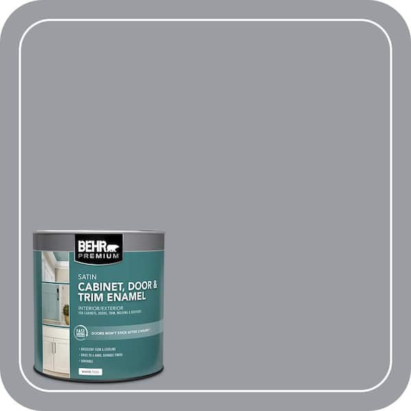 BEHR PREMIUM 1 qt. #PPU26-20 Smokey Lilac Satin Enamel Interior/Exterior Cabinet, Door & Trim Paint (2)