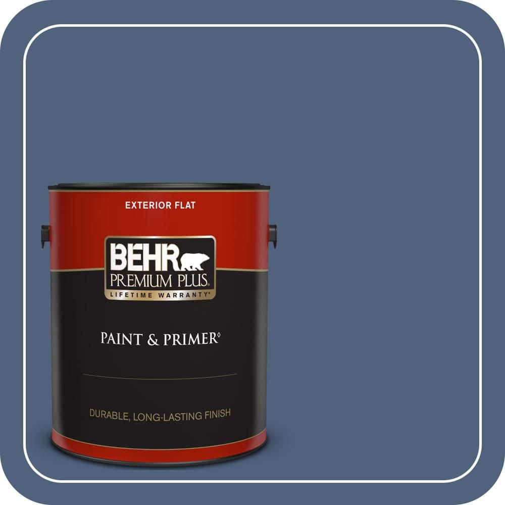 BEHR PREMIUM PLUS 1 gal. #590F-6 Mesmerize Flat Exterior Paint & Primer (1)